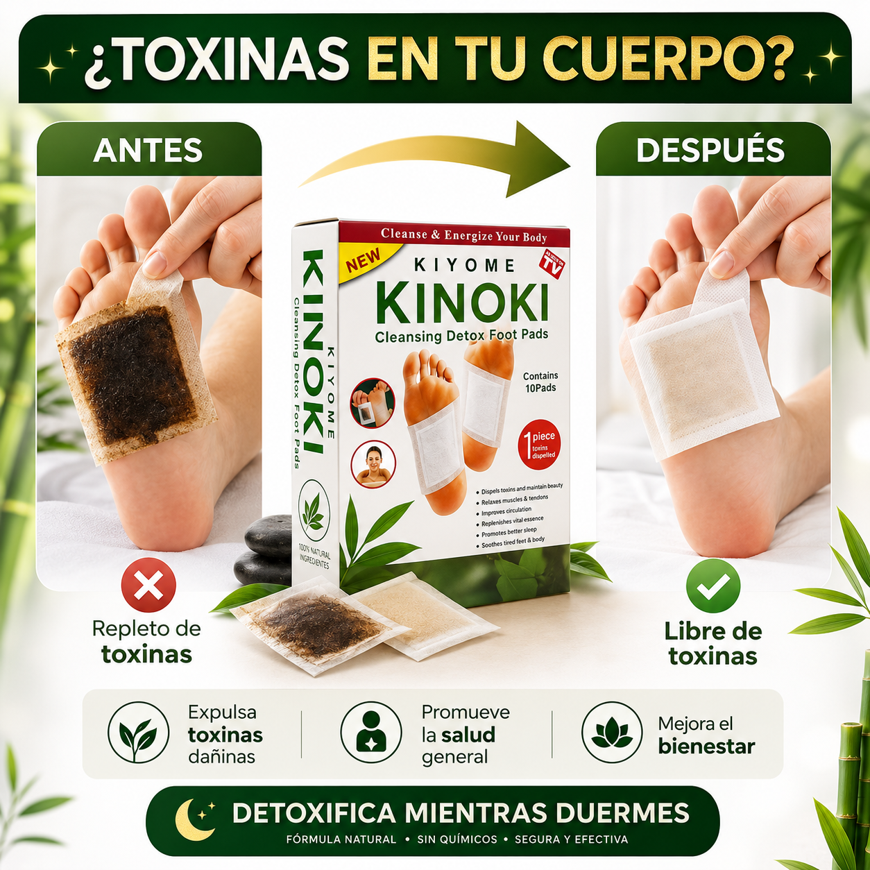 Parches Desintoxicantes Naturales - Kinoki Detox™