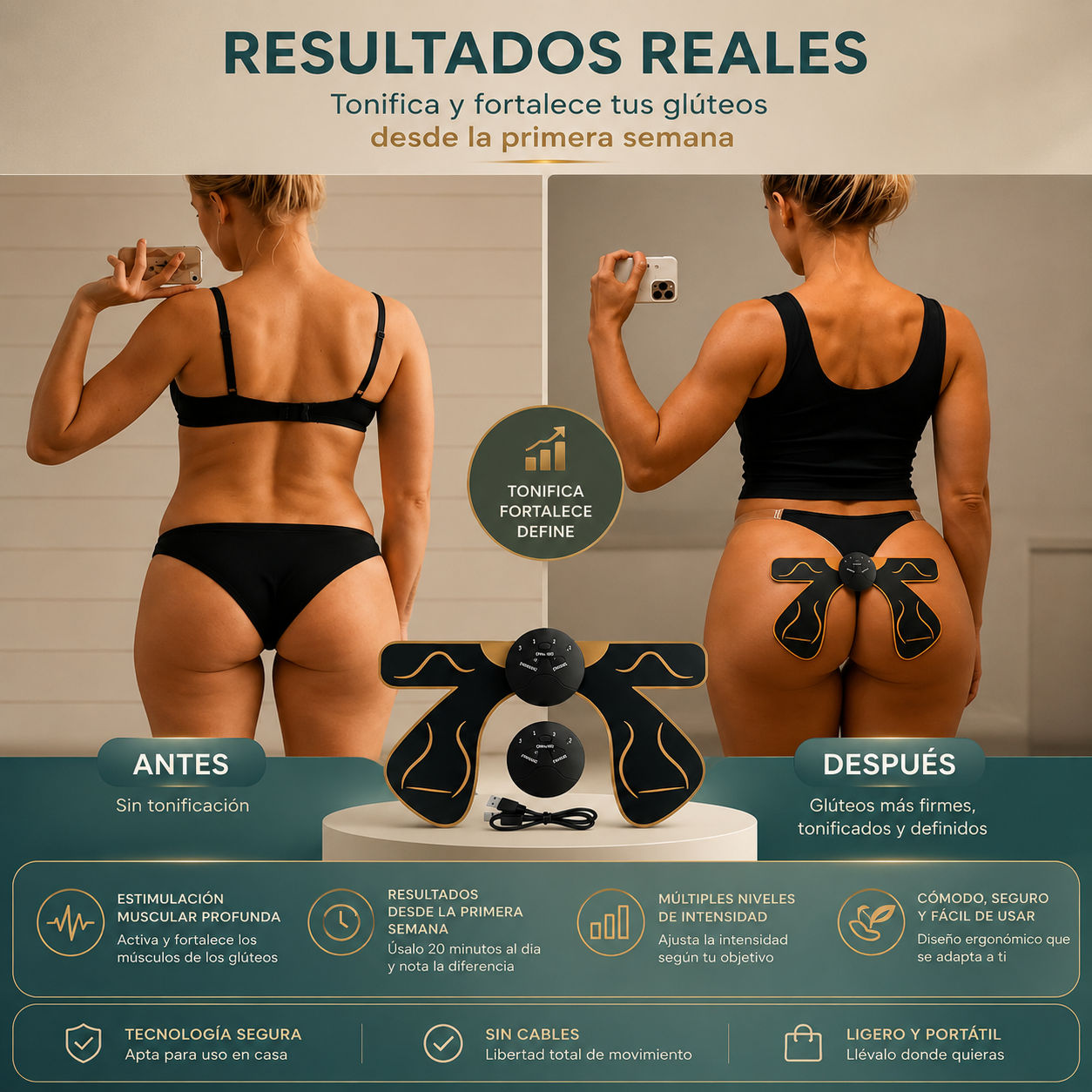 GluteForm™ | Electro Estimulador de Glúteos