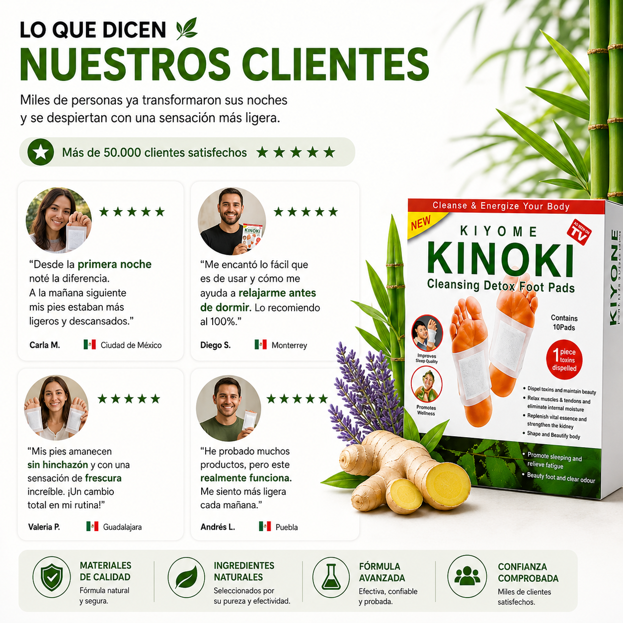 Parches Desintoxicantes Naturales - Kinoki Detox™