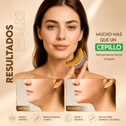 LymphGlow™ | Cepillo Facial de Contorno Linfático