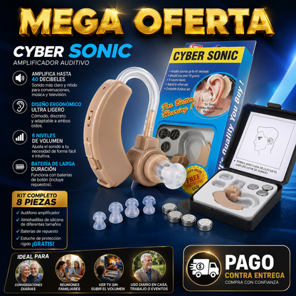 Cyber Sonic Pro™ | Aparato Auditivo para Sordera