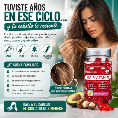2X1 VitaMelena™ | Vitaminas para Cabello Fuerte y Saludable