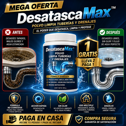 DesatascaMax™ Polvo Limpiador
