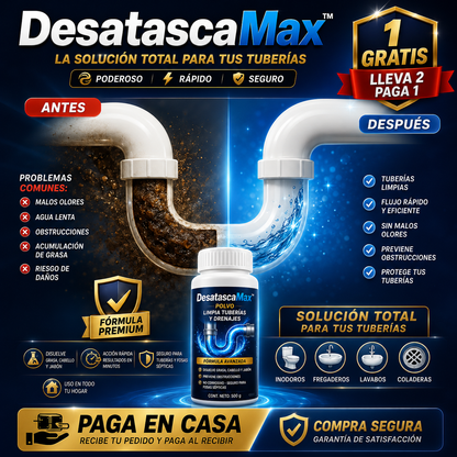 DesatascaMax™ Polvo Limpiador