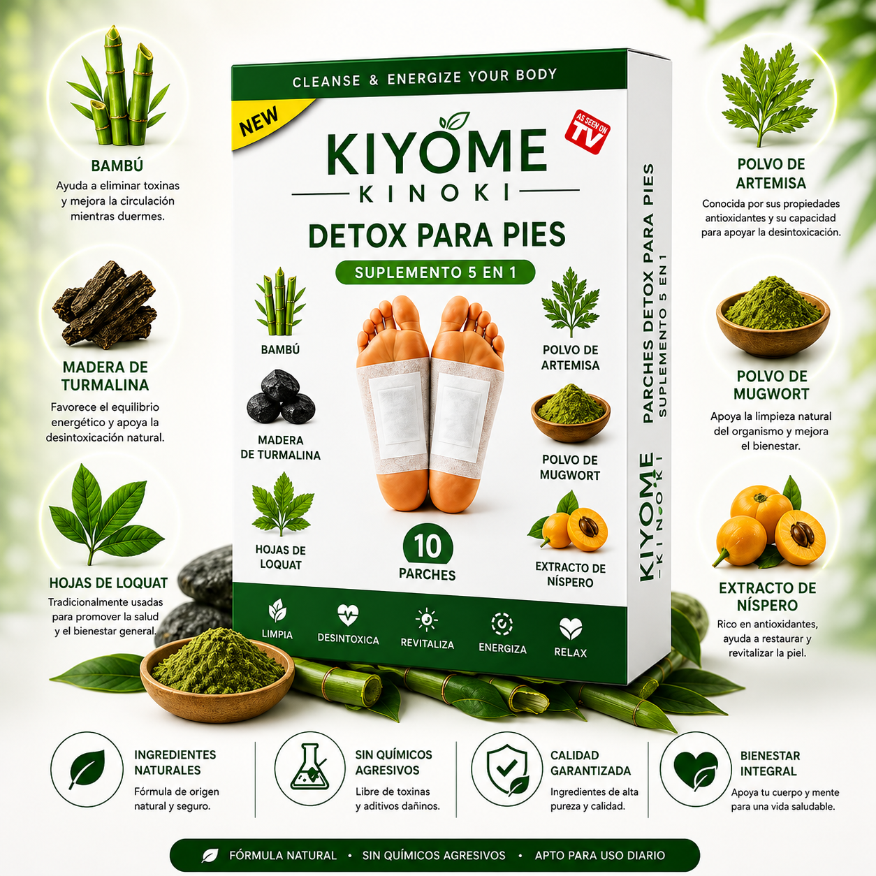 Parches Desintoxicantes Naturales - Kinoki Detox™