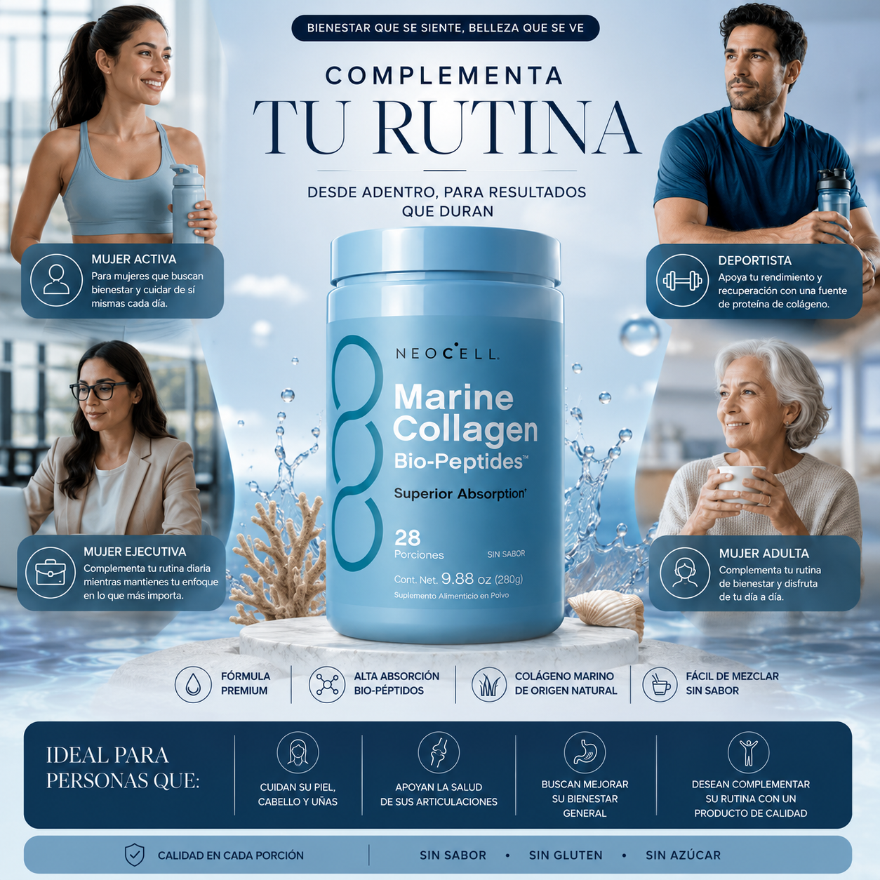 NeoCell™ | Soporte para Piel, Cabello y Uñas