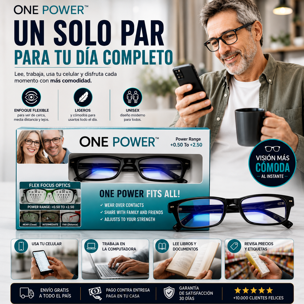 One Power™ | Lentes Inteligentes de Enfoque Automático