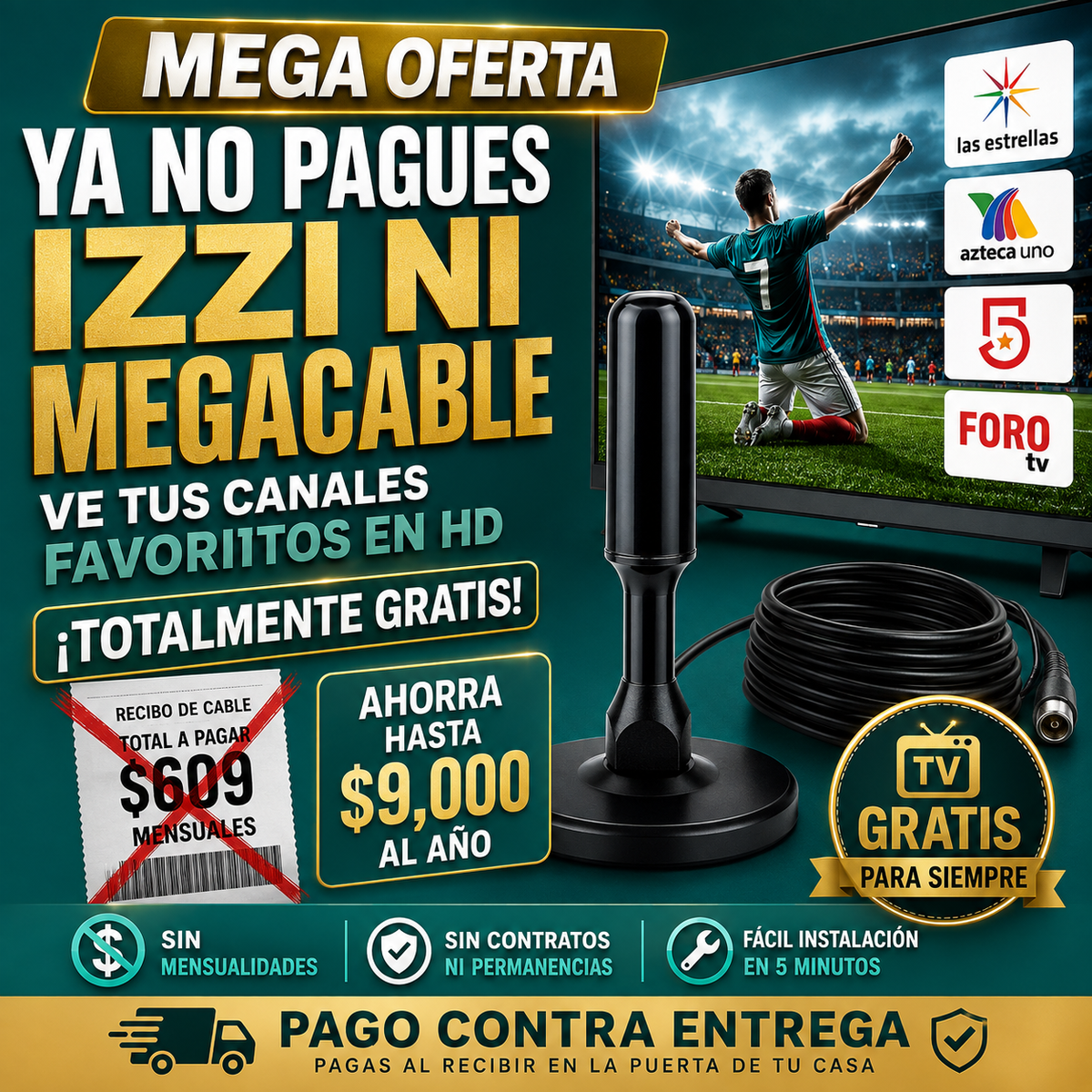 📺 Antena Digital Smart HD® – Canales Gratis en Alta Definición ⭐