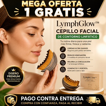 LymphGlow™ | Cepillo Facial de Contorno Linfático