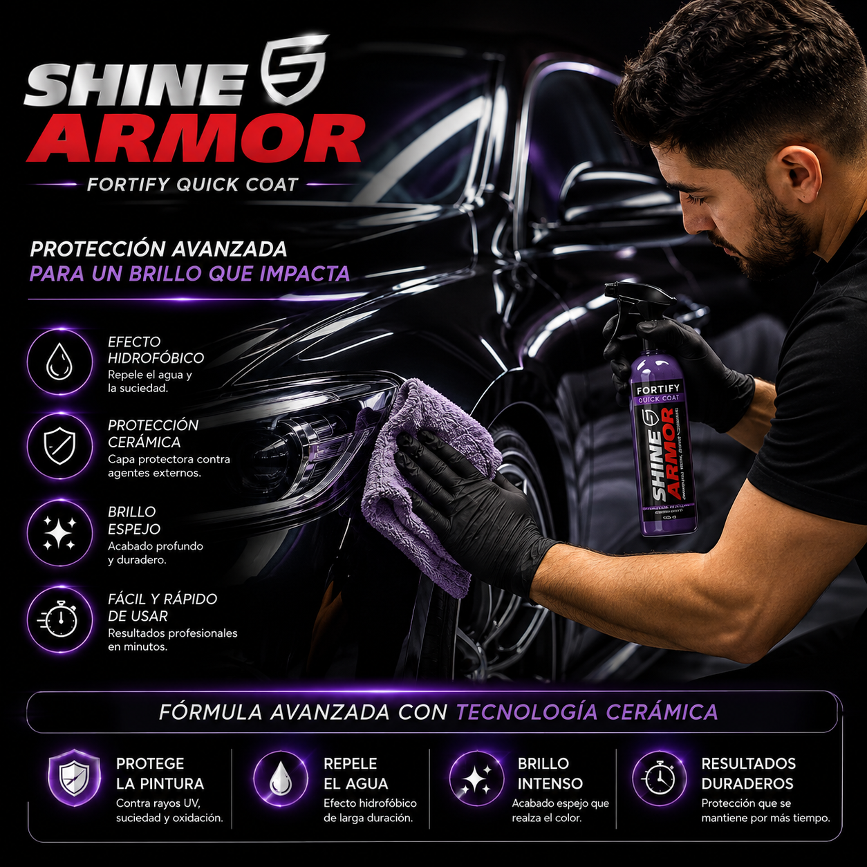 Shine Armor™ | Revestimiento Cerámico para Auto — 2X1 🔥