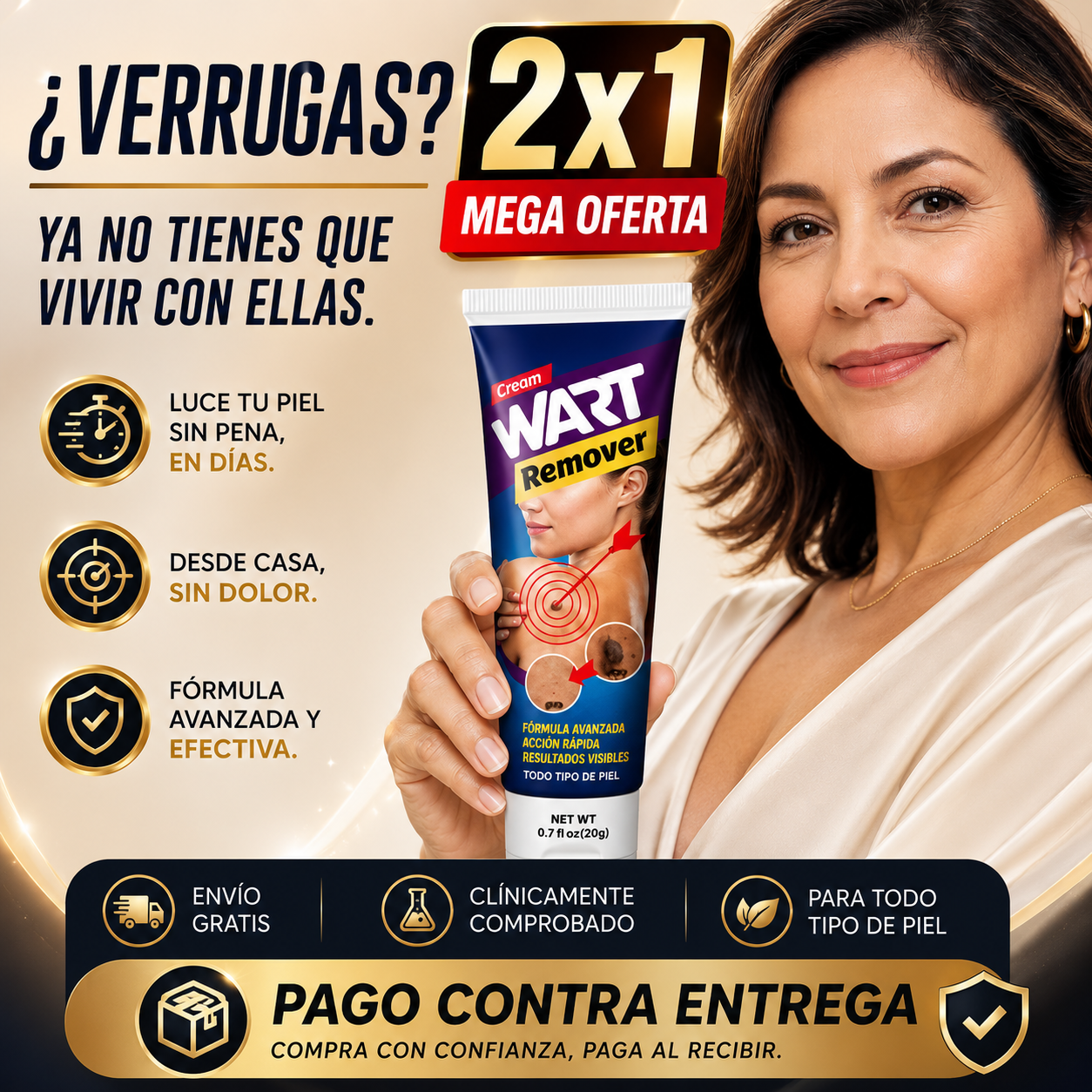 🔥 WART Remover Pro™ | Crema para Eliminar Verrugas | 2x1