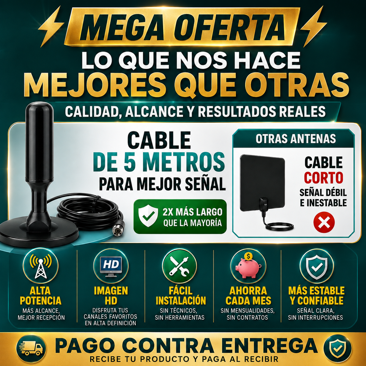 📺 Antena Digital Smart HD® – Canales Gratis en Alta Definición ⭐