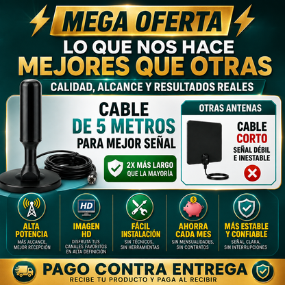 📺 Antena Digital Smart HD® – Canales Gratis en Alta Definición ⭐