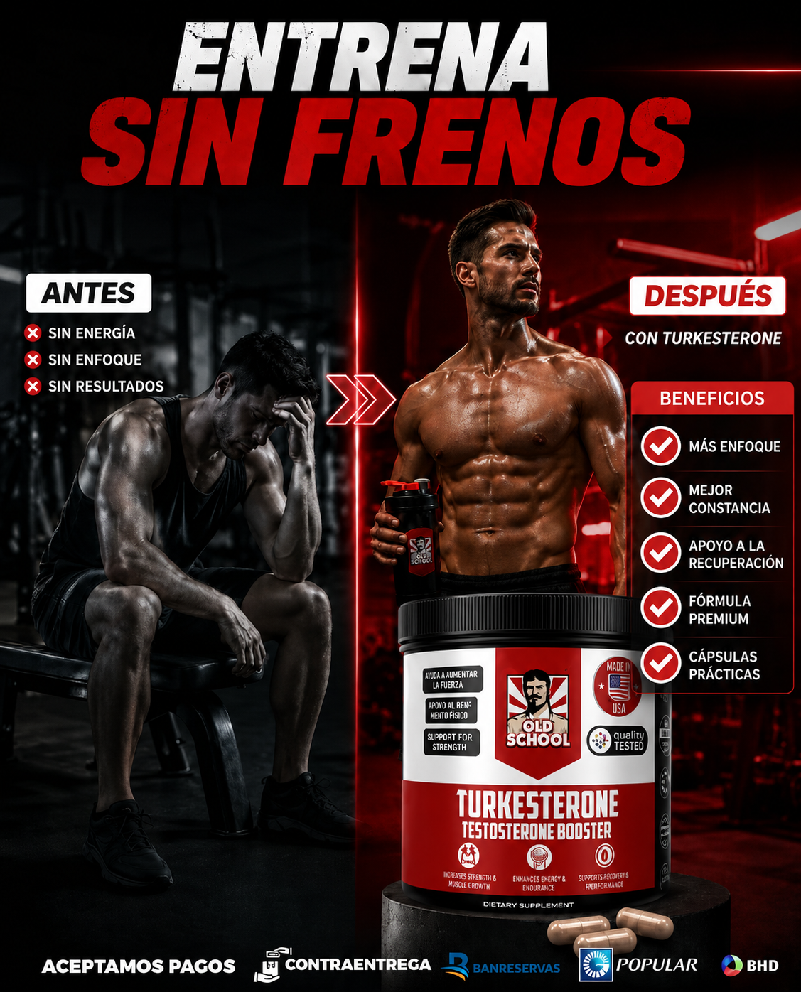 Turkesterone Old School Elite™ | Fuerza, Rendimiento y Desarrollo Muscular
