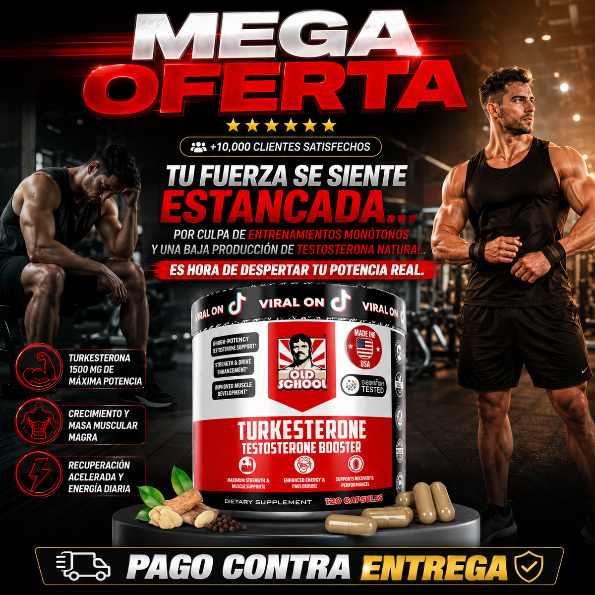 Turkesterone Old School Elite™ | Fuerza, Rendimiento y Desarrollo Muscular