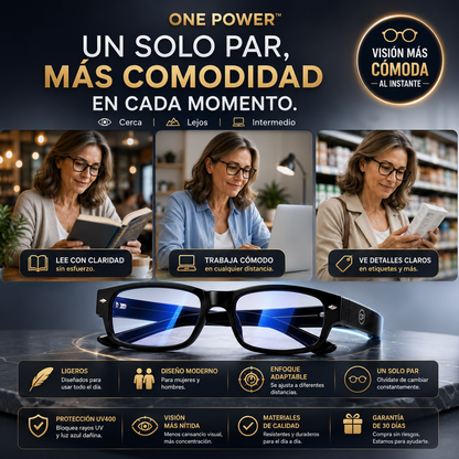 One Power™ | Lentes Inteligentes de Enfoque Automático