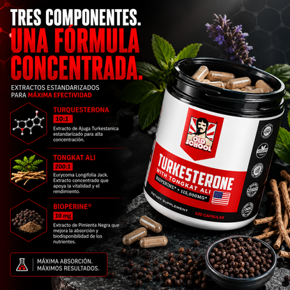 Turkesterone Old School Elite™ | Fuerza, Rendimiento y Desarrollo Muscular