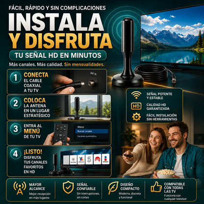 📺 Antena Digital Smart HD® – Canales Gratis en Alta Definición ⭐