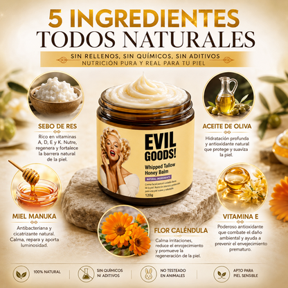 Tollew Evil Goods – Bálsamo Facial de Miel y Res 120g