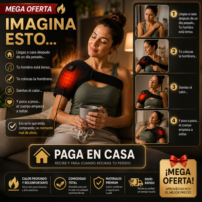 Hombrera Terapéutica con Calor – Soporte y Alivio del Dolor