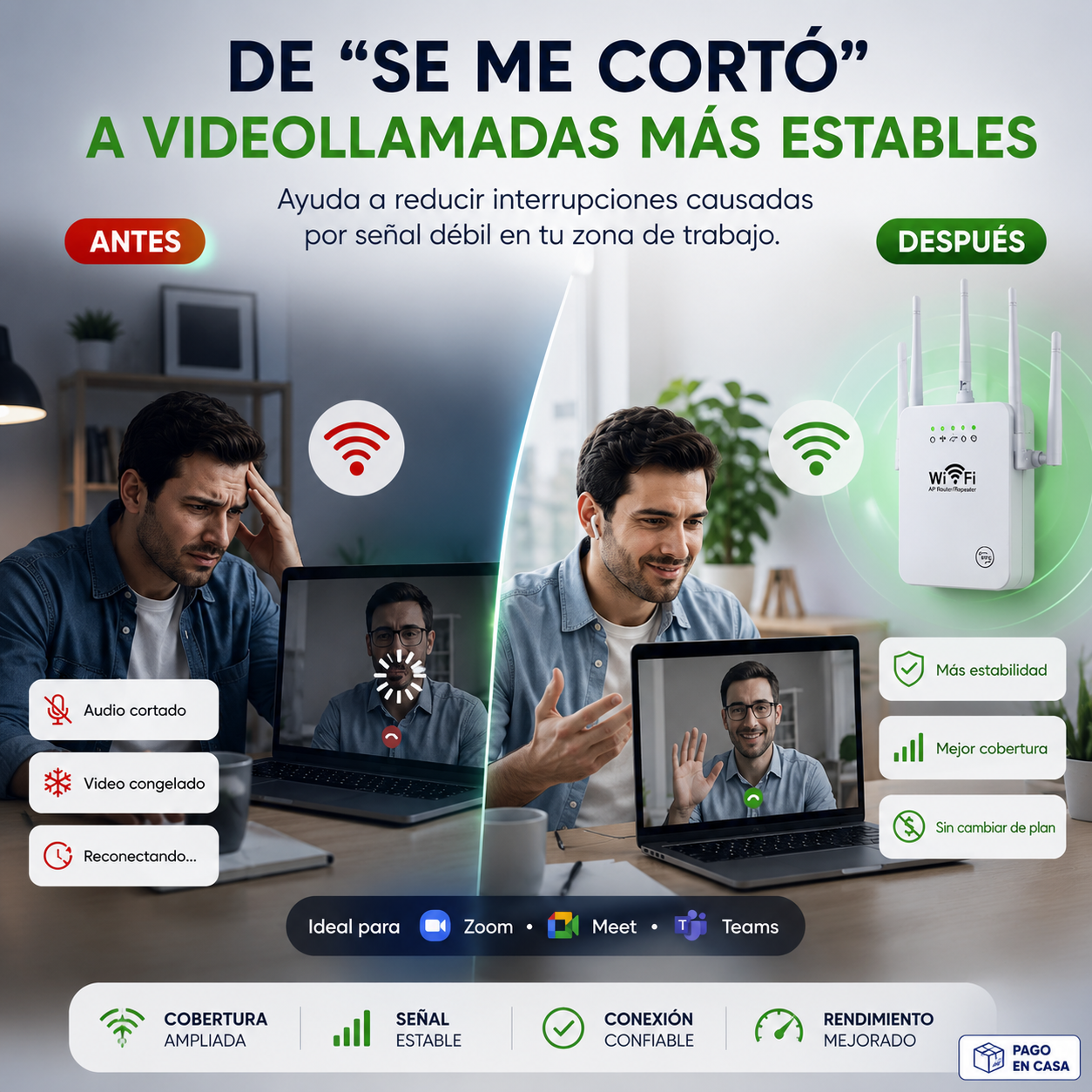 UltraLink Pro™ Extensor de Señal WiFi 300 Mbps