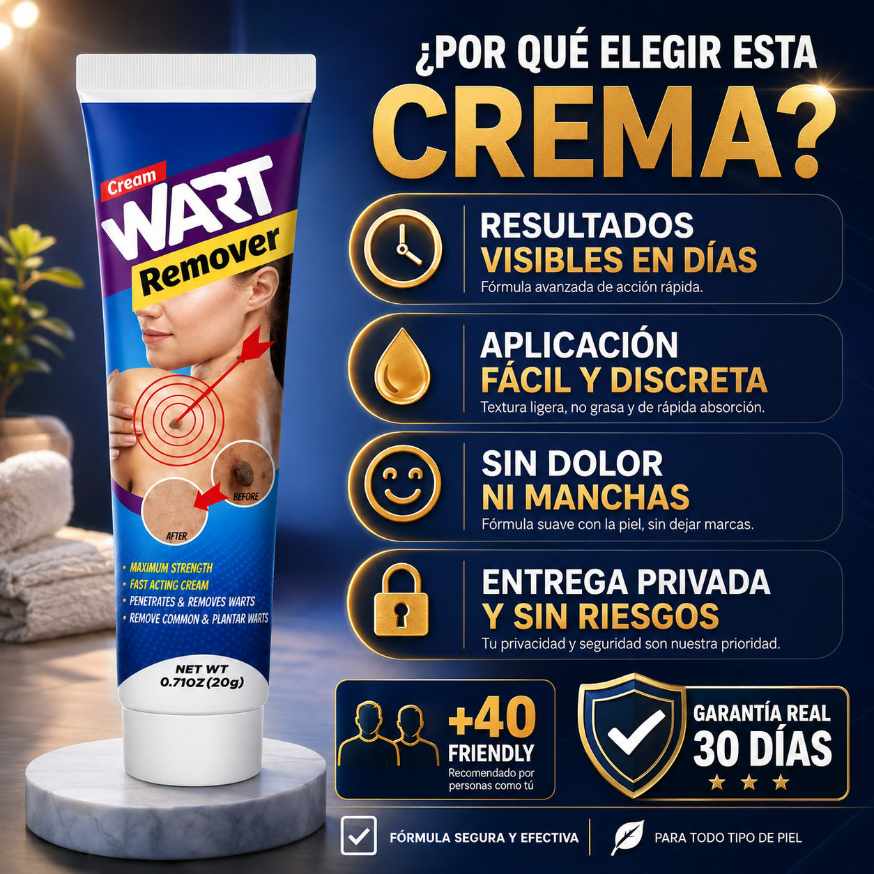 🔥 WART Remover Pro™ | Crema para Eliminar Verrugas | 2x1