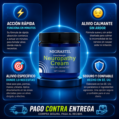 🔥 Migrastil Crema para Neuropatía – Alivio Extra Fuerte | PROMOCIÓN 2x1