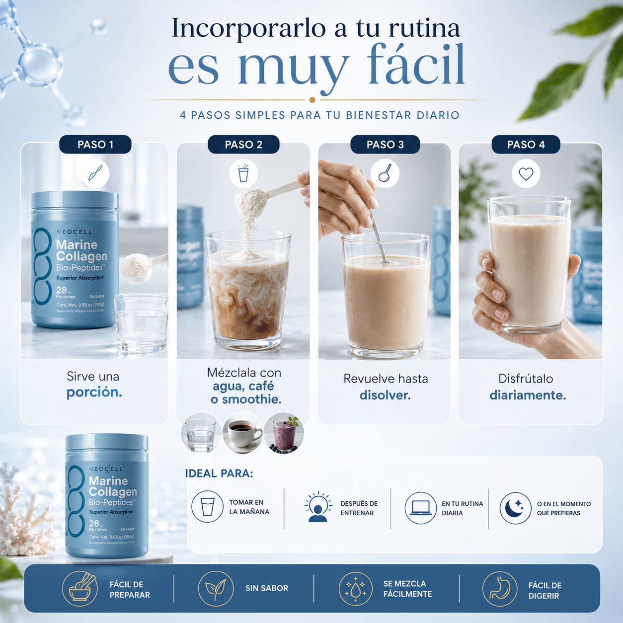 NeoCell™ | Soporte para Piel, Cabello y Uñas