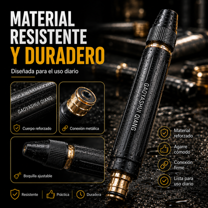 HydroForce Pro™ | Pistola de Agua de Alta Presión 4 en 1