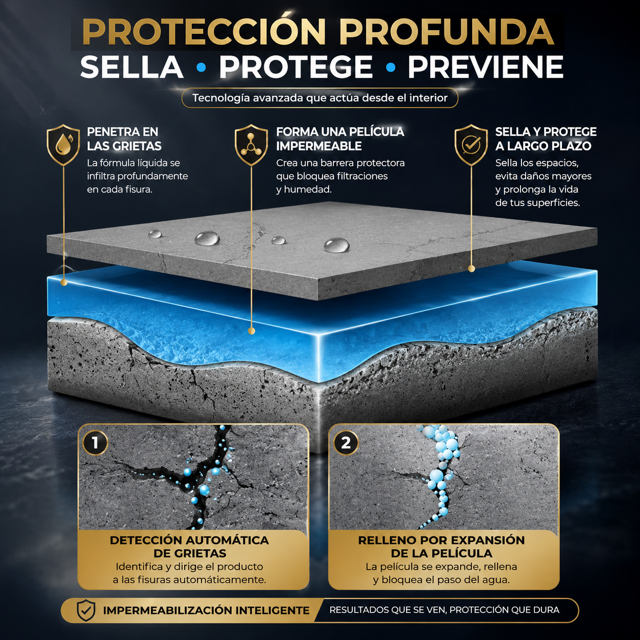 Sellador Líquido Impermeable 3x1 – Barrera contra el Agua