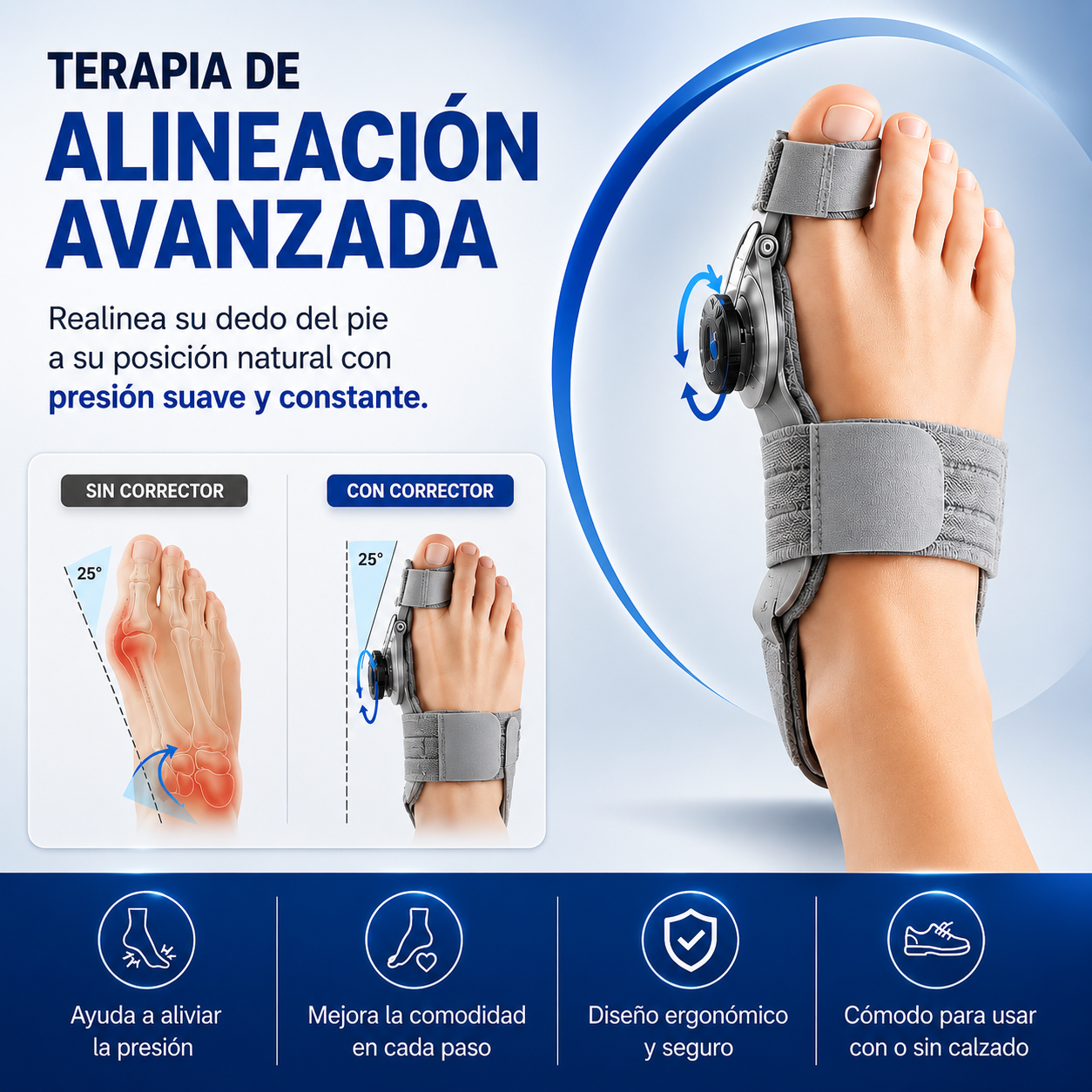 ComfortStep™ | Corrector Avanzado para Juanetes