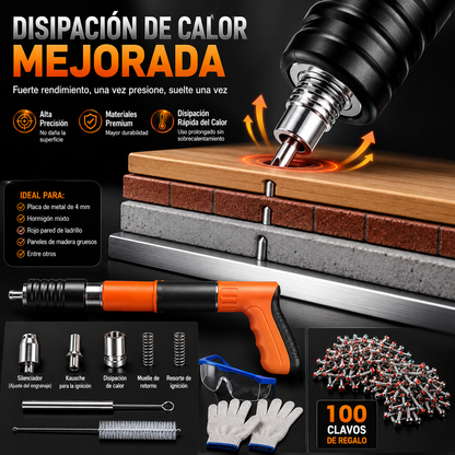 Pistola de Fijación MaxFix + 100 Clavos Gratis