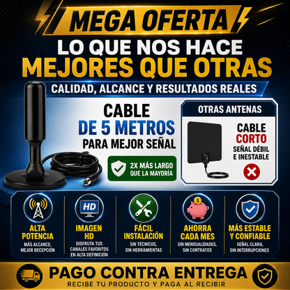 📺 Antena Digital Smart HD® – Canales Gratis en Alta Definición ⭐