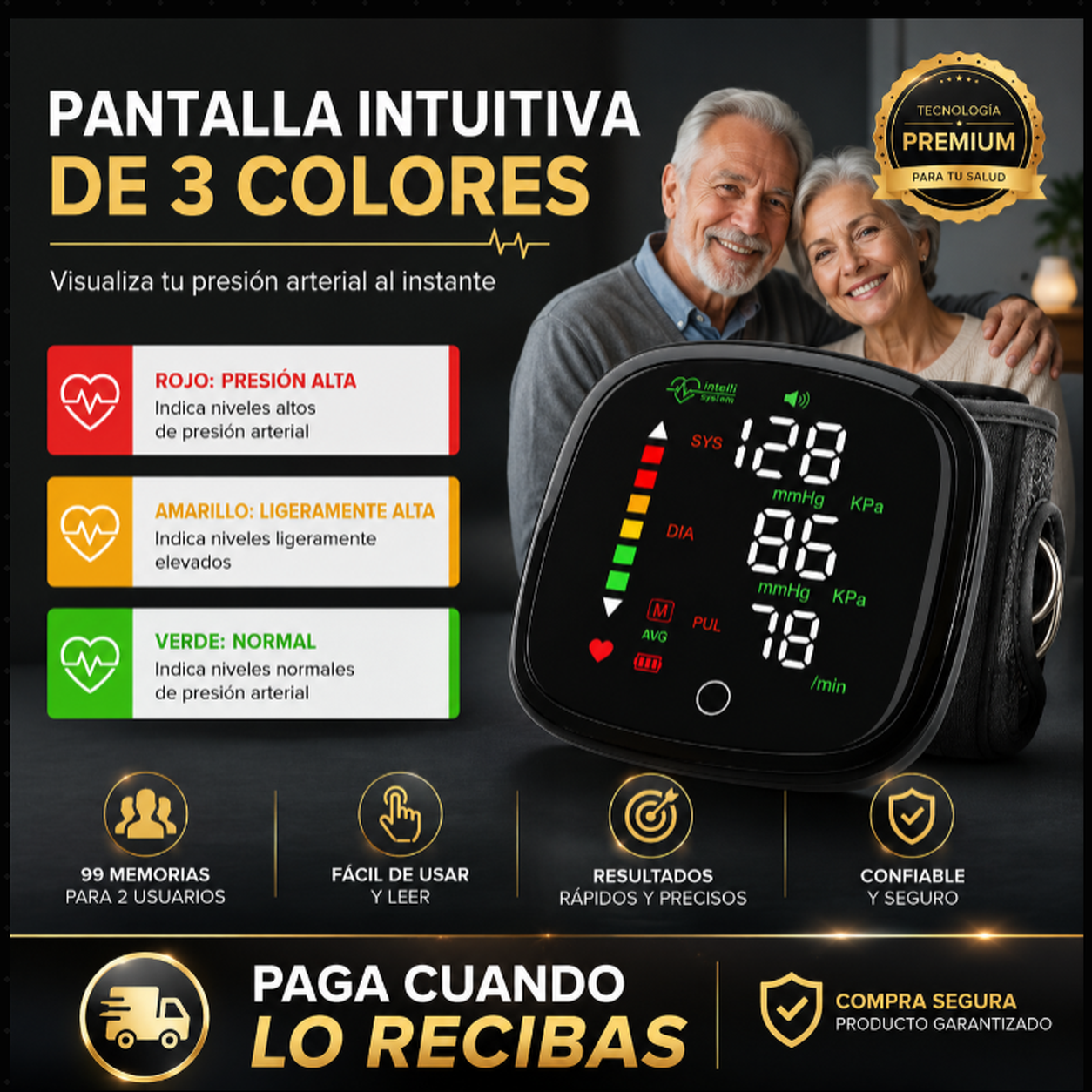CardioControl™ | Medidor de Presión y Pulso